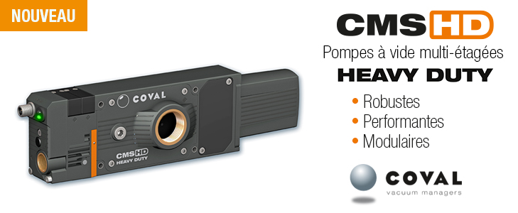 Nouvelles pompes à vide multi-étagées Heavy Duty, série CMS HD Nouvelles pompes à vide multi-étagées Heavy Duty, série CMS HD