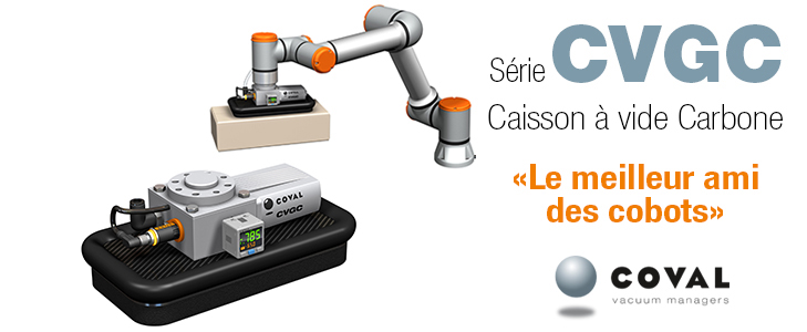 Caisson à vide Carbone, Série CVGC COVAL Caisson à vide Carbone, Série CVGC COVAL