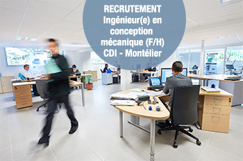 OFFRE D'EMPLOI N°1950 : INGENIEUR(E) EN CONCEPTION MECANIQUE (F/H) OFFRE D'EMPLOI N°1950 : INGENIEUR(E) EN CONCEPTION MECANIQUE (F/H)