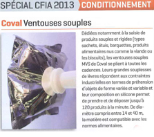 Ventouses hautes cadences série MVS