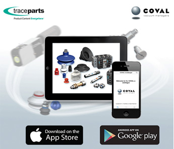 COVAL lance son application mobile avec TraceParts