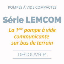 Pompe à vide communicante sur bus de terrain